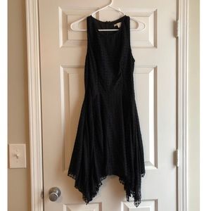 Lace Handkerchief Hem Dress